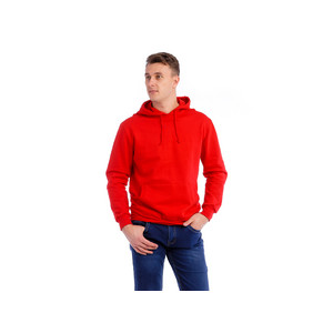 изображение толстовки, байки с капюшоном красного цвета
